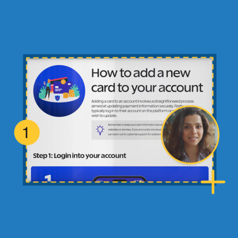 An example of a snagit ad showing how the tool allows you to overlay a person talking for training purposes